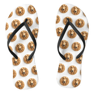 Afghan Hound 3D Inspiriert Flip Flops