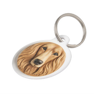 Afghan Hound 3D Inspiriert Haustiermarke