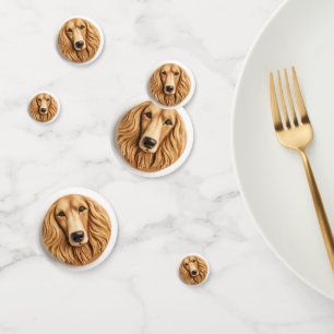 Afghan Hound 3D Inspiriert Konfetti