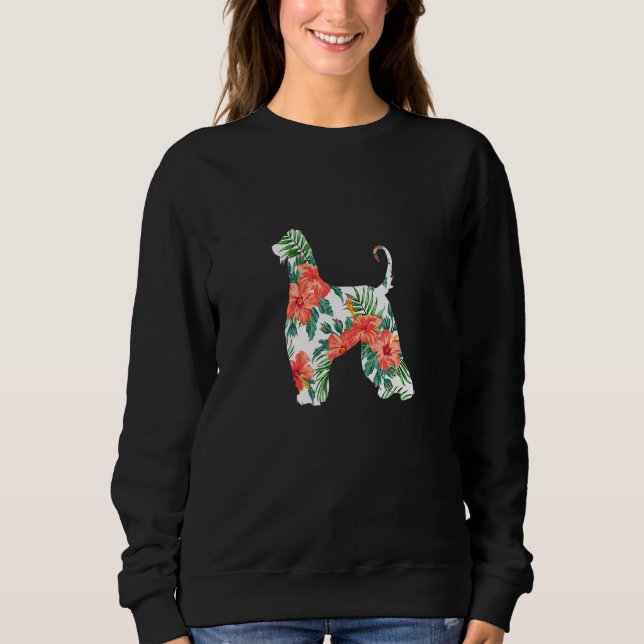 Afghan Hound Aloha Hawaiian Dog Sweatshirt (Vorderseite)