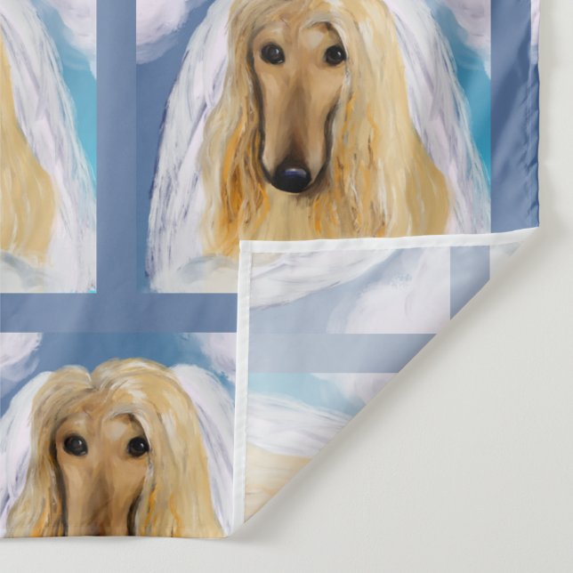 Afghan Hound Angel Wandteppich (Detail)