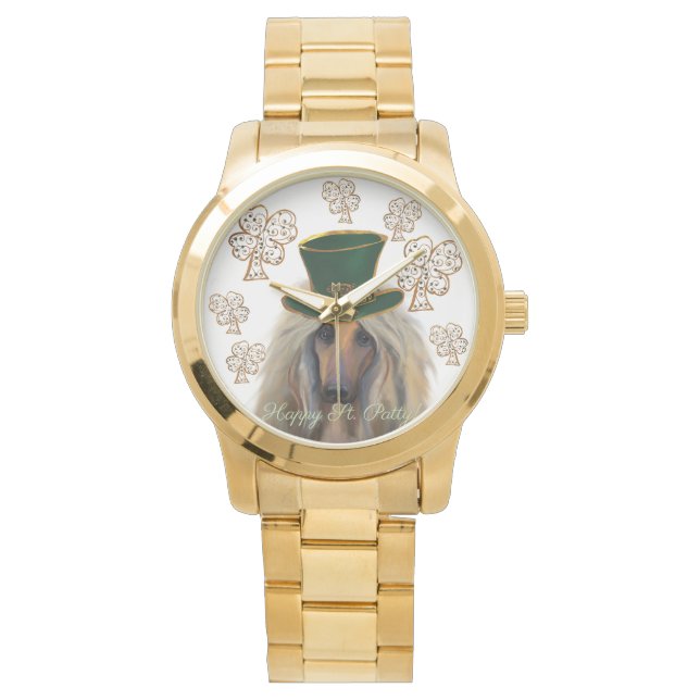 AFGHAN HOUND ARMBANDUHR (Vorderseite)