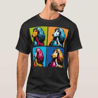 Afghan Hound Art Dog Liebhaber T-Shirt