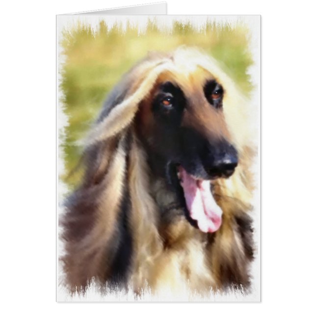 Afghan Hound Art Geschenke (Vorne)