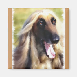 Afghan Hound Art Geschenke Magnet