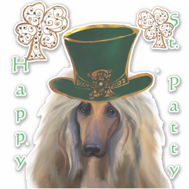 AFGHAN HOUND AUFKLEBER (Vorderseite)