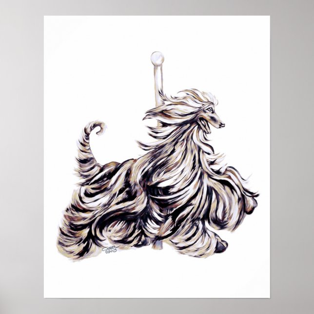 Afghan Hound Carousel Moving Poster (Vorne)