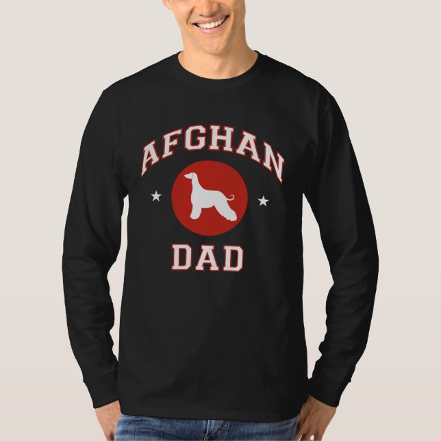 Afghan Hound Dad T-Shirt (Vorderseite)