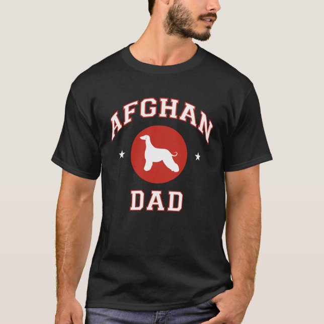 Afghan Hound Dad T-Shirt (Vorderseite)