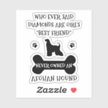Afghan Hound Dog Best Friend Vinyl