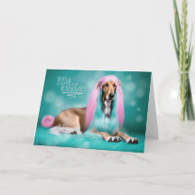Afghan Hound Dog reBARKable Glückwunsch