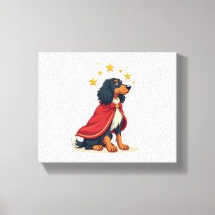 Afghan Hound Eleganter Weihnachten Hund Leinwanddruck