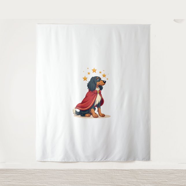 Afghan Hound Eleganter Weihnachten Hund Wandteppich (Vorderseite)