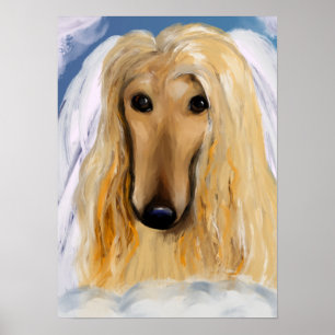 Afghan Hound Engel       Poster