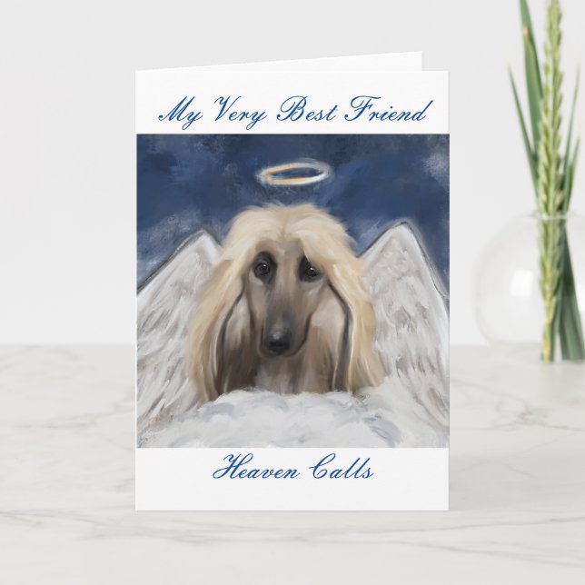 Afghan Hound Feiertagskarte (Vorderseite)