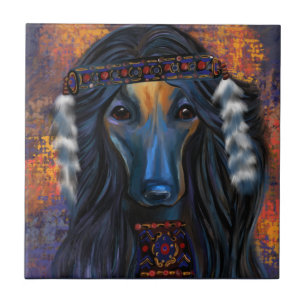 Afghan Hound Fliese
