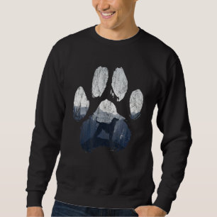 Afghan Hound Hund Pfote Mama Papa Berge Sweatshirt