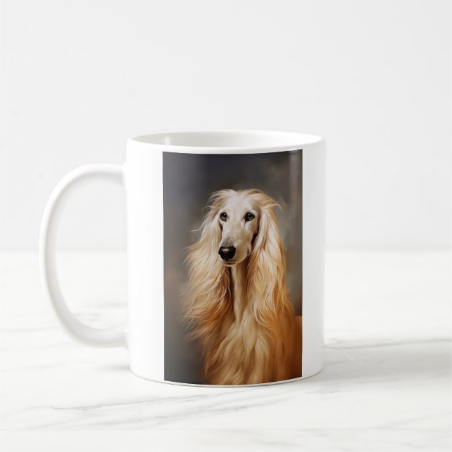 Afghan Hound Kaffeetasse (Links)