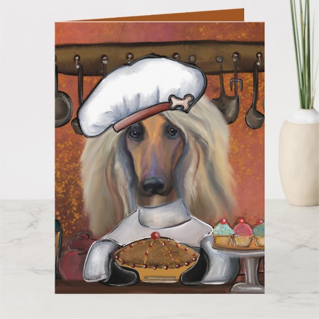 AFGHAN HOUND KARTE (Vorderseite)