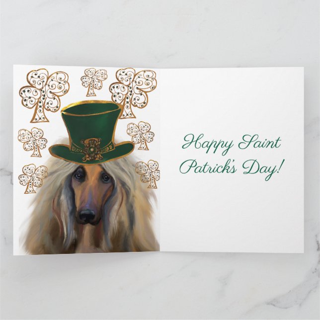 AFGHAN HOUND KARTE (Innenseite)