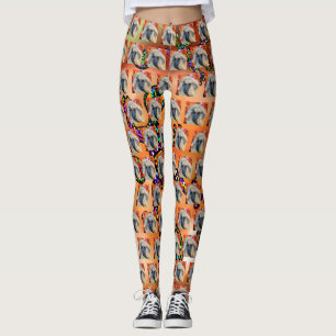 Afghan Hound Kokopelli Kunstmalerei Leggings