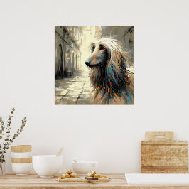 Afghan Hound Kunstposter Poster