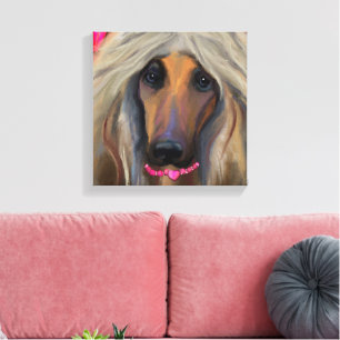 Afghan Hound Leinwanddruck