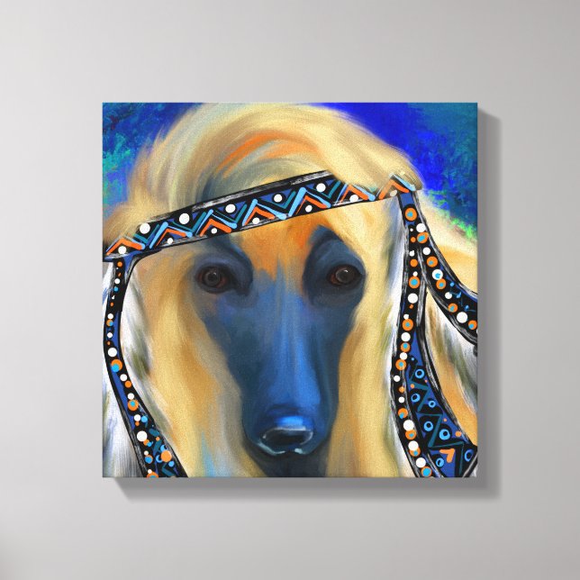Afghan Hound Leinwanddruck (Vorderseite)