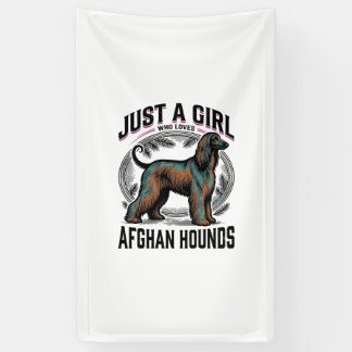 Afghan Hound Liebhaber Vintage Hundemutter-Shirt D Banner