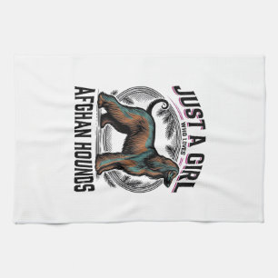 Afghan Hound Liebhaber Vintage Hundemutter-Shirt D Geschirrtuch