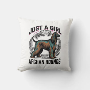 Afghan Hound Liebhaber Vintage Hundemutter-Shirt D Kissen