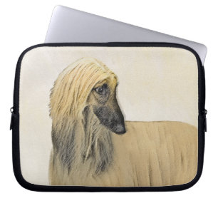 Afghan Hound Malerei - Niedliche Original Dog Art Laptopschutzhülle