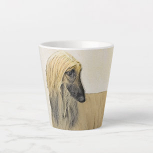 Afghan Hound Malerei - Niedliche Original Dog Art Milchtasse