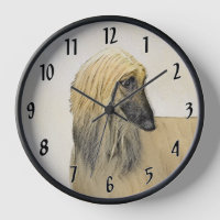 Afghan Hound Malerei - Niedliche Original Dog Art