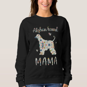 Afghan Hound Mama Floral Hund Mama Liebe Sweatshirt