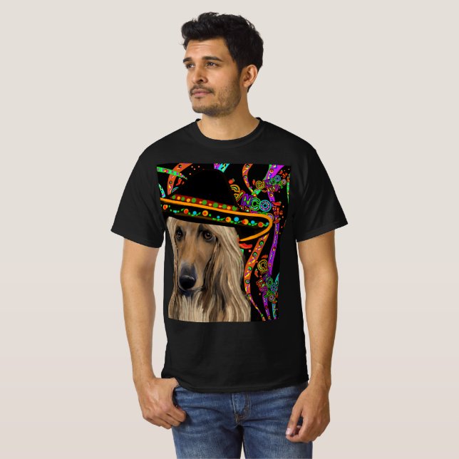 Afghan Hound Mexiko T-Shirt (Vorne ganz)
