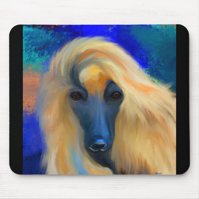 Afghan Hound Mousepad (Vorne)