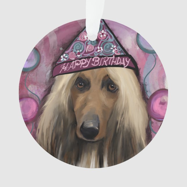 Afghan Hound Ornament (Vorderseite)