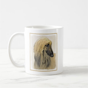 Afghan Hound Painting - Niedliche Original Hund Ar Tasse