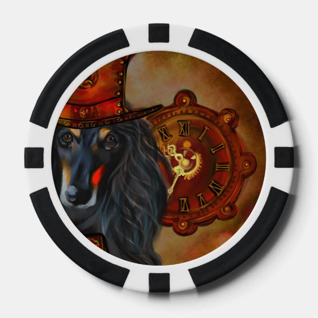 Afghan Hound Pokerchips (Vorderseite)