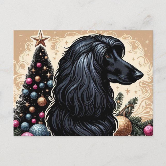 Afghan Hound Postcard Postkarte (Vorderseite)