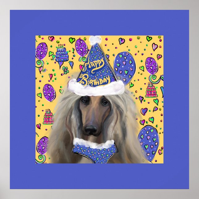 AFGHAN HOUND POSTER (Vorne)