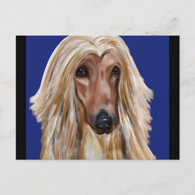 AFGHAN HOUND POSTKARTE (Vorderseite)