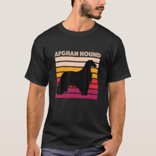 Afghan Hound Retro Hund Mama Papa Geschenk Vintage T-Shirt