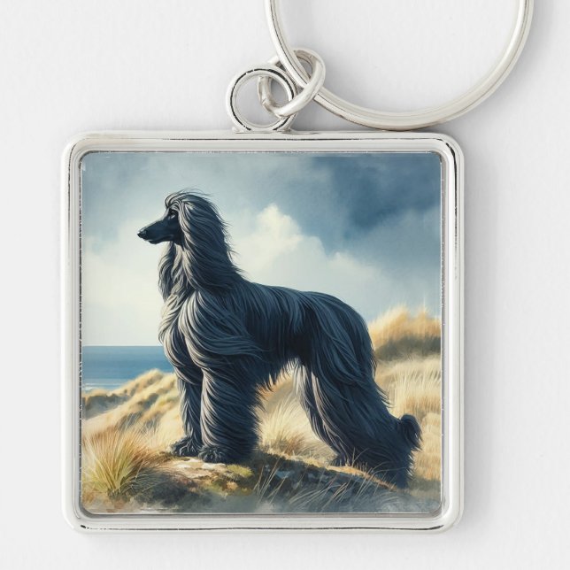 Afghan Hound Schlüsselanhänger (Vorne)