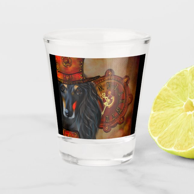 Afghan Hound Schnapsglas (Vorderseite)