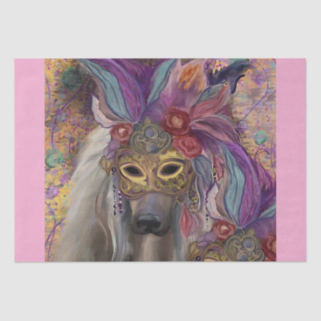 AFGHAN HOUND SEIDENPAPIER (Vorderseite)