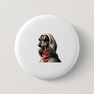 Afghan Hound Shirt Dog Mama Vater Balkh Baluchi T- Button