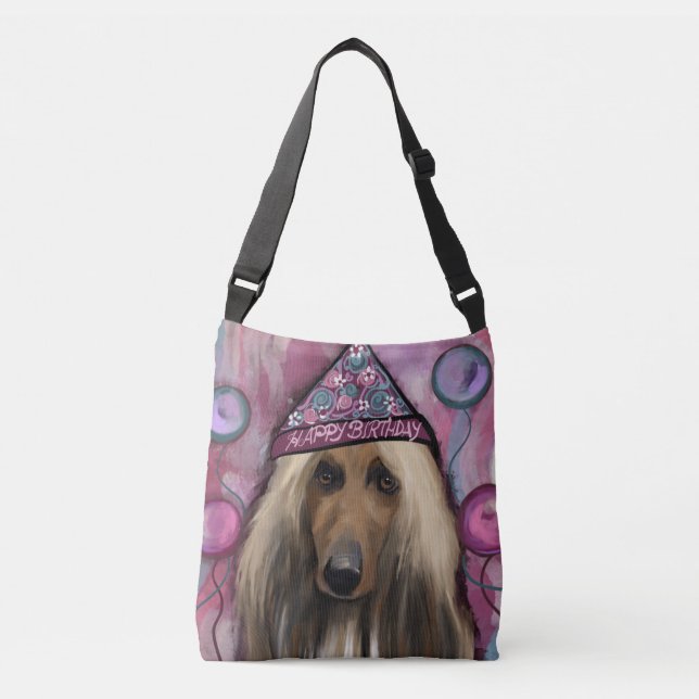 Afghan Hound Tragetaschen Mit Langen Trägern (Vorderseite)