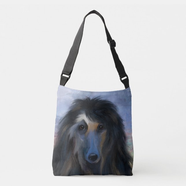 Afghan Hound Tragetaschen Mit Langen Trägern (Vorderseite)